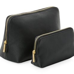 Trousse en simili cuire noir