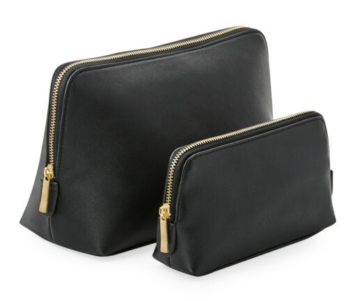 Trousse en simili cuire noir