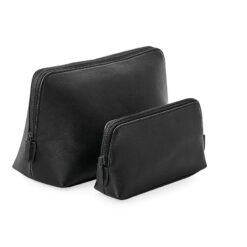 Trousse en simili cuire noir