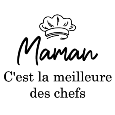 Personnalisation tablier, maman c'est la meilleure des chefs