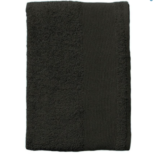 Essuie/serviette de bain et serviette d'inviter à personnaliser, noir