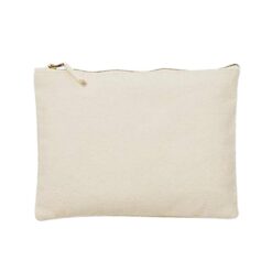 Pochette en coton naturel à personnaliser